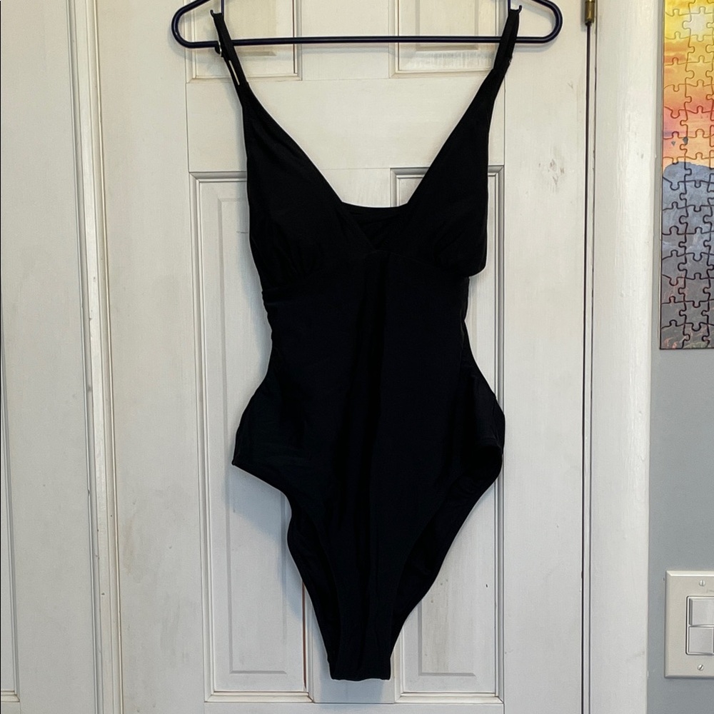 Classic Black Womens One Piece Swimsuit